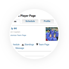 Player page screenshot