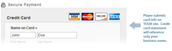 Checkout example with your own Merchant Account