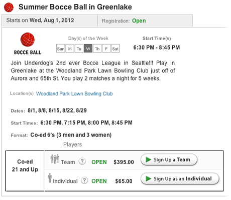 Accept registration for teams and players online